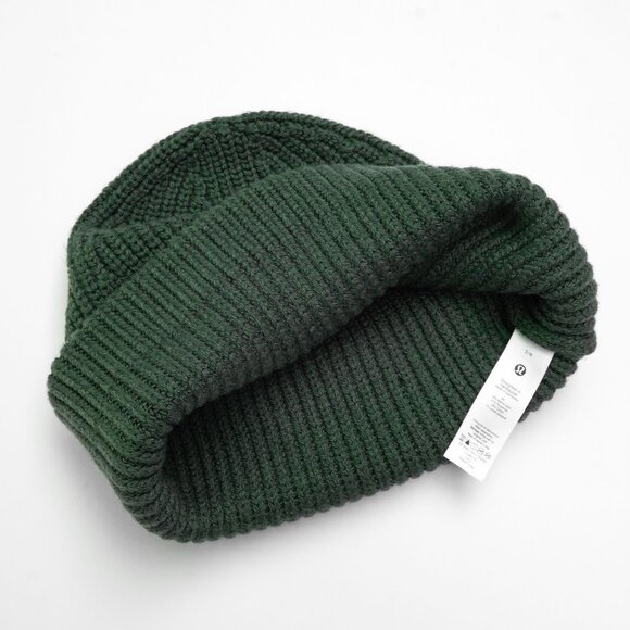 Lululemon Close-fit Wool-blend Ribbed Knit Beanie Merino Wool Roll Fisherman - Picture 8 of 11